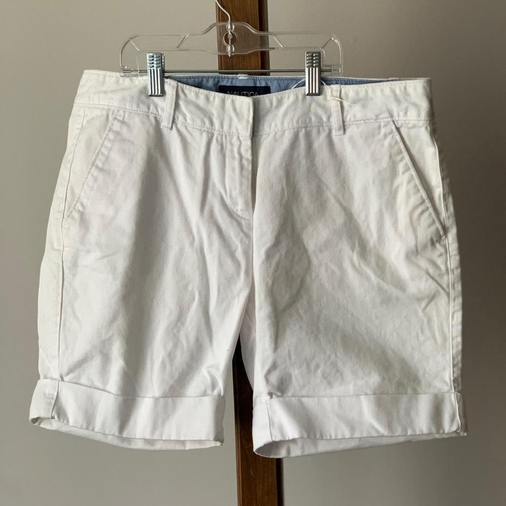 NAUTICA | White 100% Cotton Shorts | Sz 8